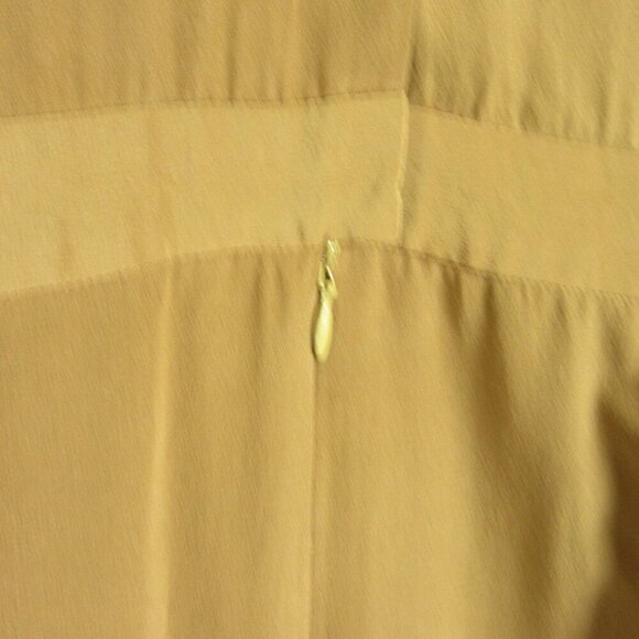 Ellen Tracy Vintage Silk Dress Size 14 Camel - Picture 5 of 14